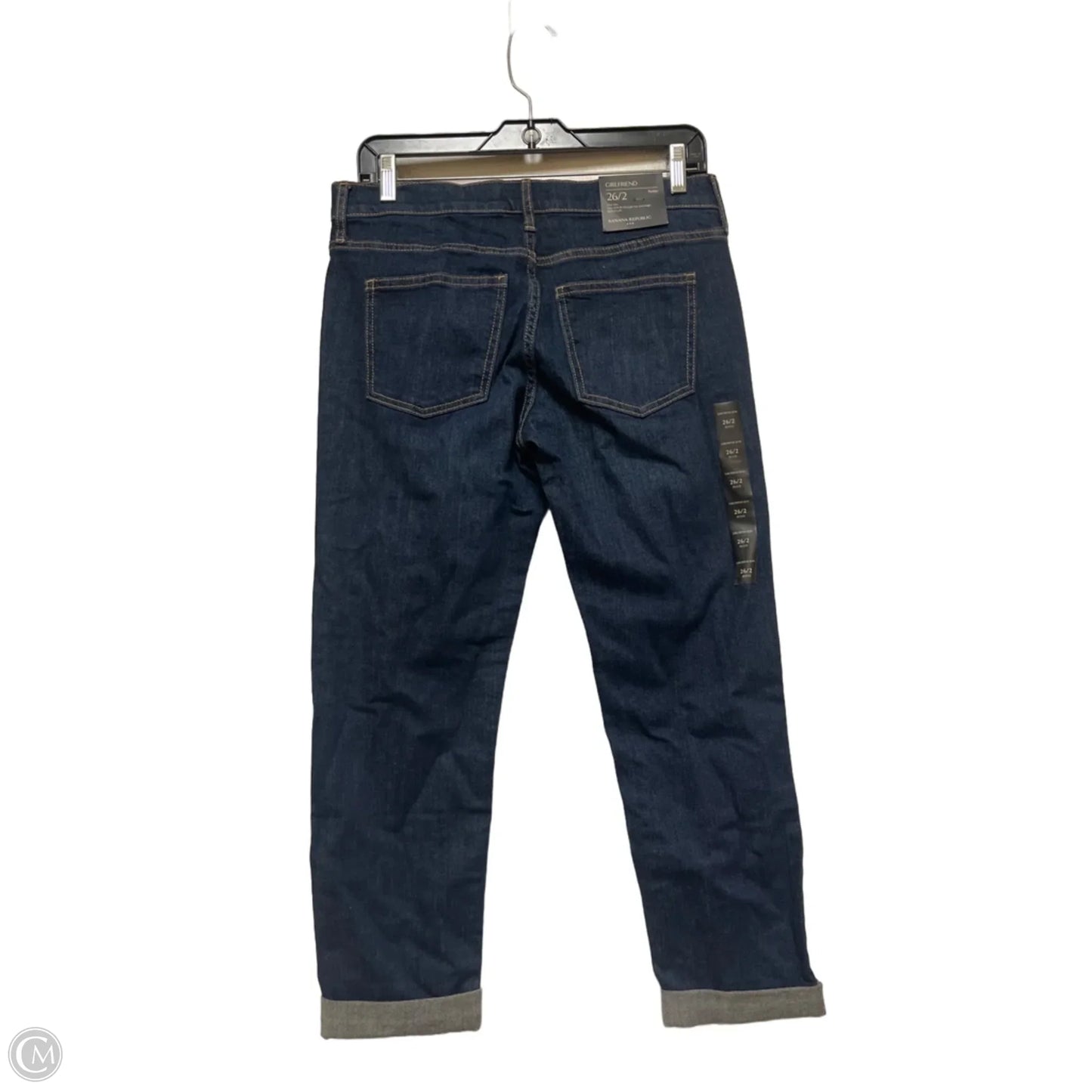 Jeans Boyfriend By Banana Republic In Blue Denim, Size: 2