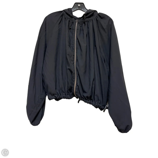 Jacket Windbreaker By Free People In Black, Size: Xs