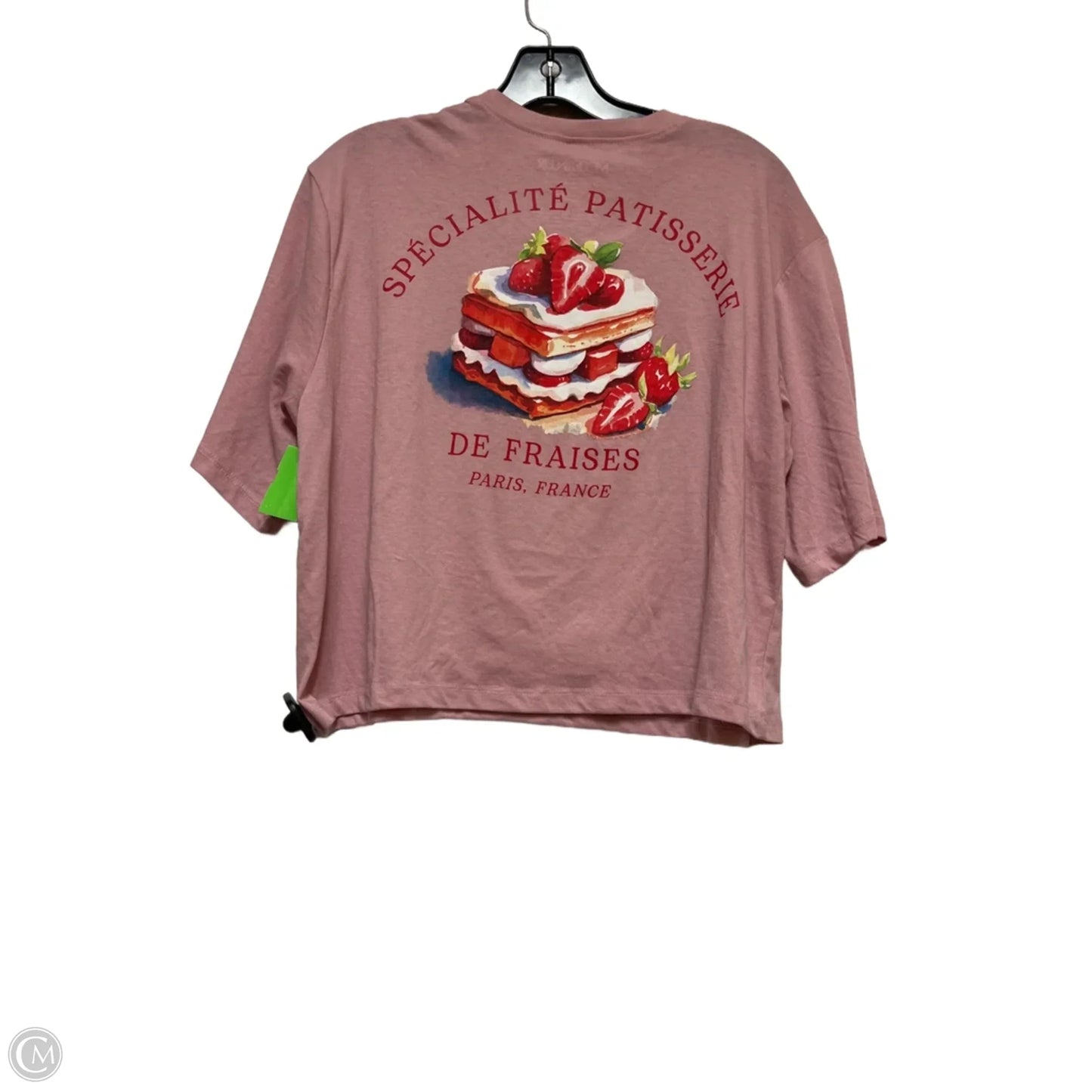 Top Short Sleeve Basic By Modern Lux In Purple & Red, Size: M