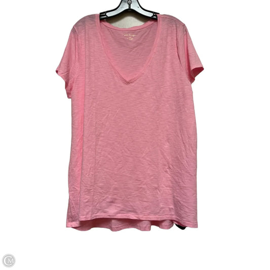 Top Short Sleeve Designer By Lilly Pulitzer In Pink, Size: 2x