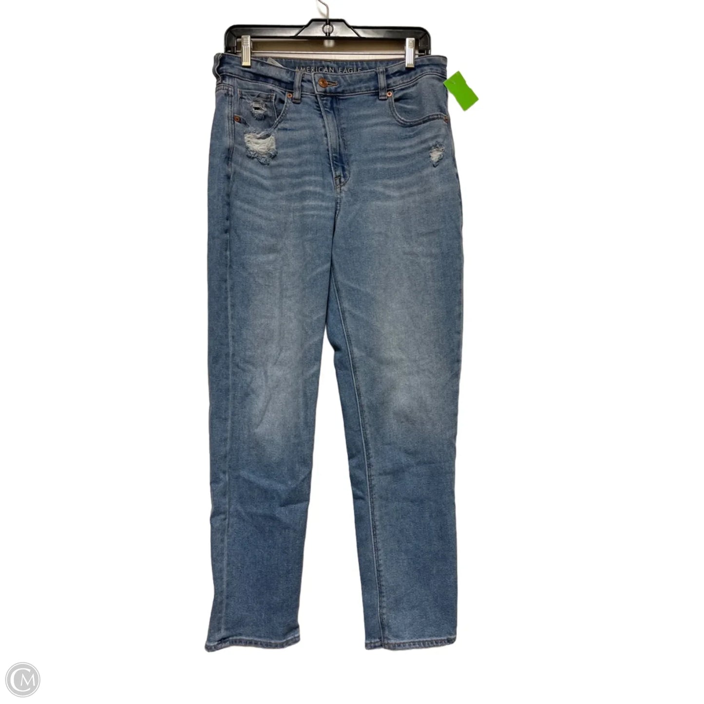Jeans Boyfriend By American Eagle In Blue Denim, Size: 10