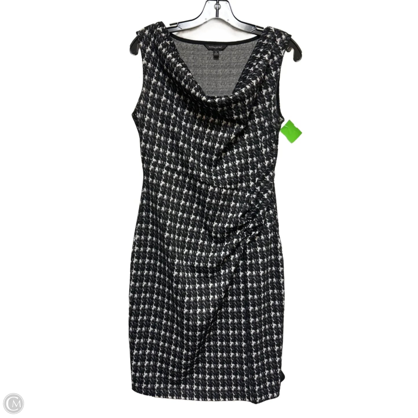 Dress Casual Midi By Banana Republic In Black & White, Size: S