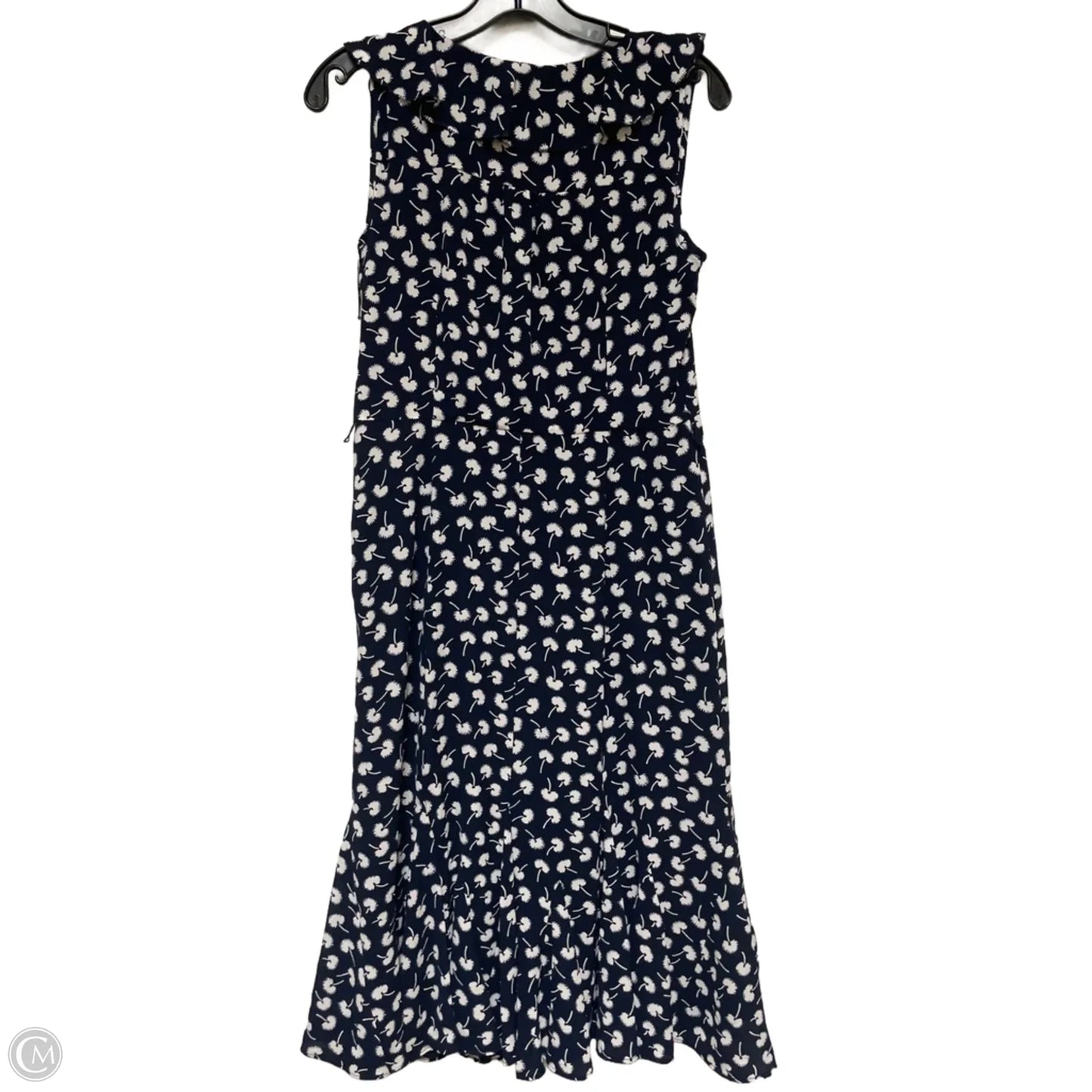 Dress Casual Midi By Talbots In Blue & White, Size: S