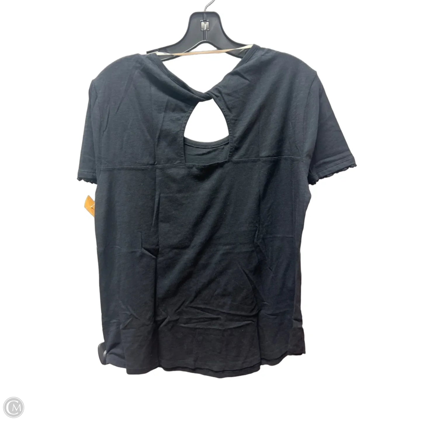 Top Short Sleeve Basic By Democracy In Black, Size: M