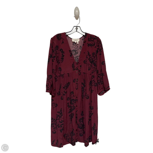 Dress Casual Short By Clothes Mentor In Black & Red, Size: L