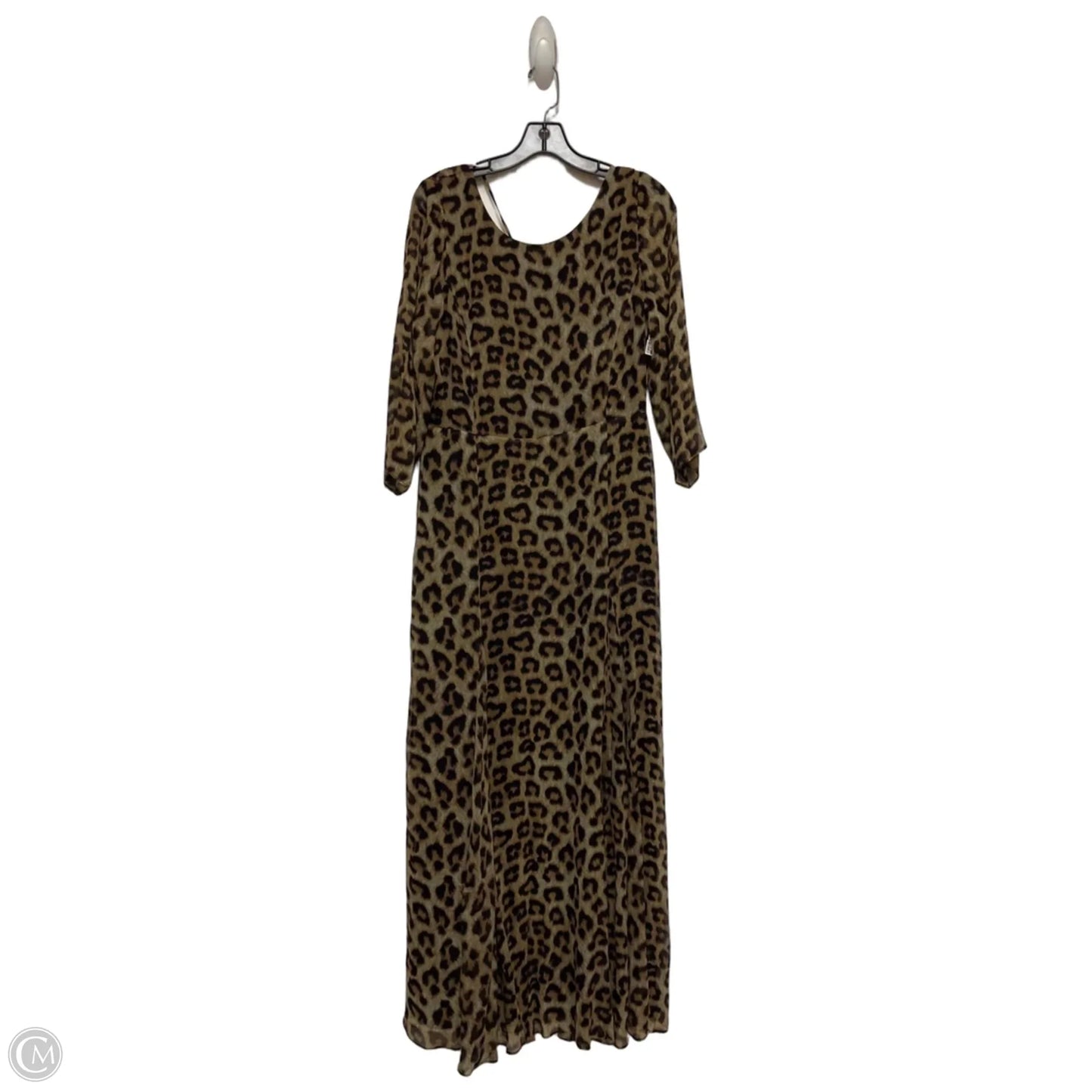 Dress Casual Maxi By Clothes Mentor In Leopard Print, Size: L