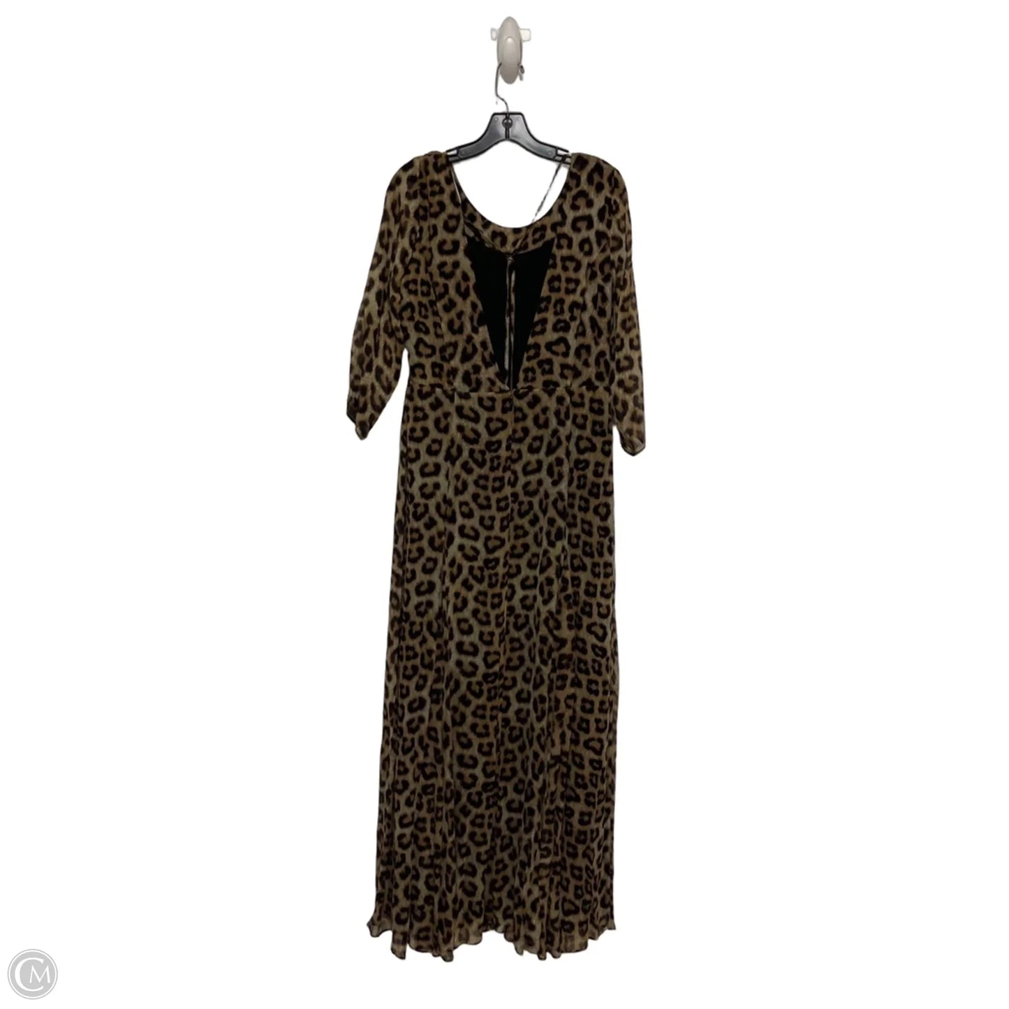 Dress Casual Maxi By Clothes Mentor In Leopard Print, Size: L
