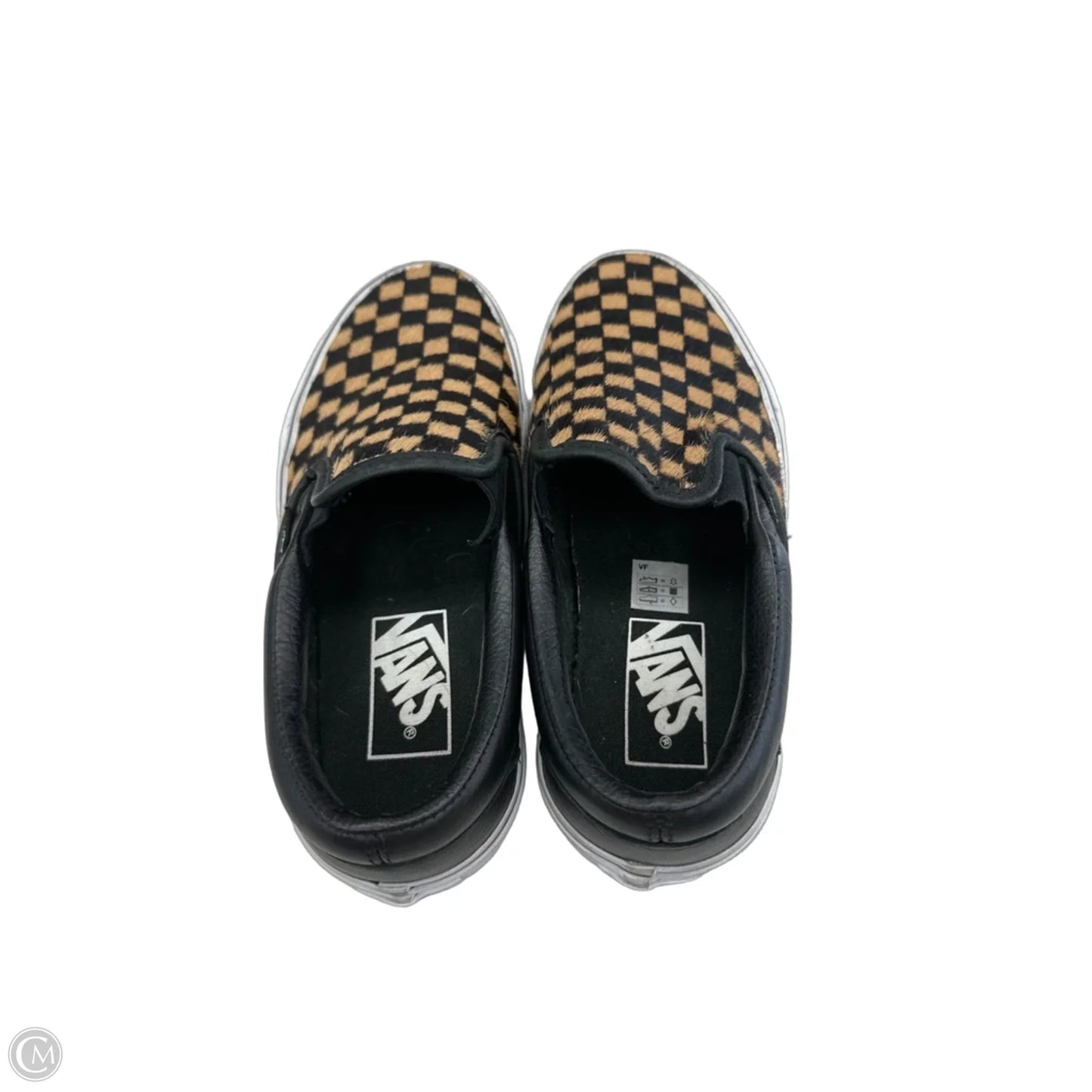 Shoes Flats By Vans In Checkered Pattern, Size: 5.5