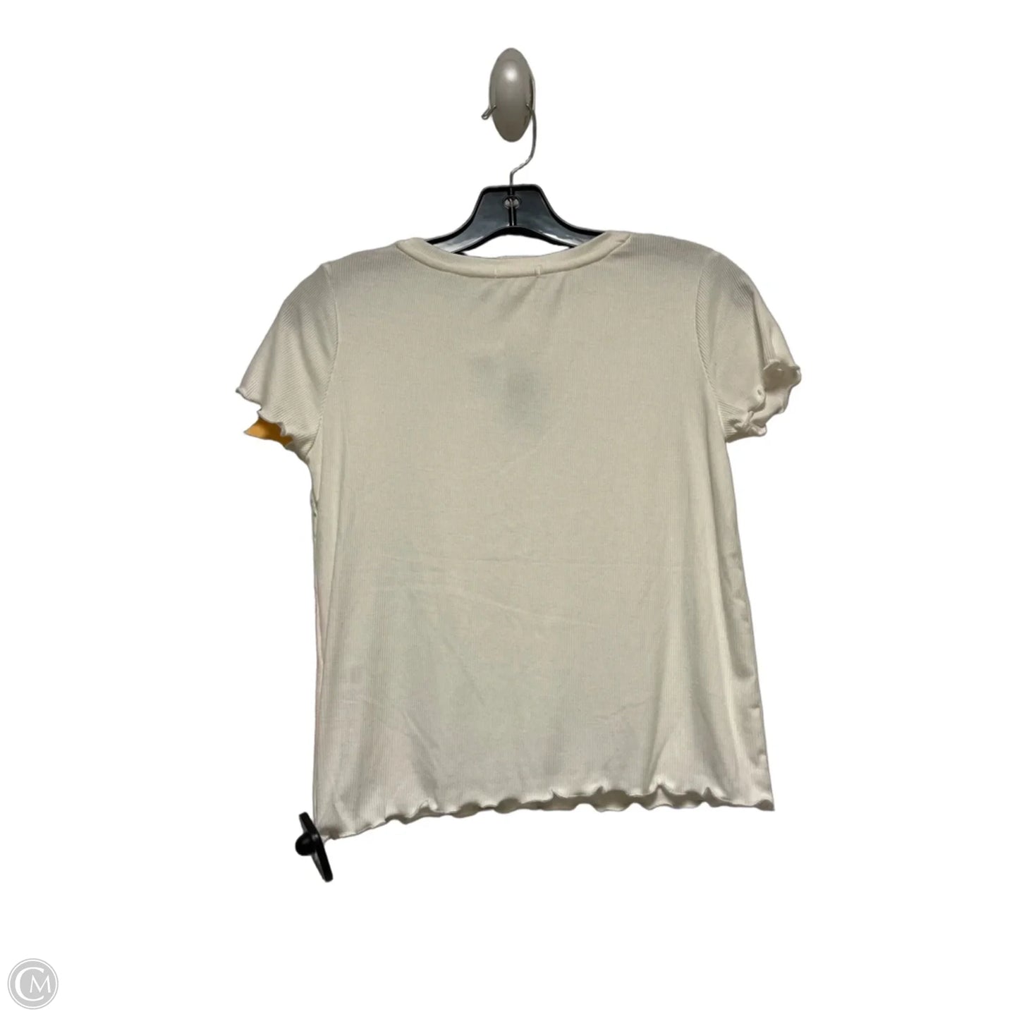 Top Short Sleeve Basic By Heart & Hips In White, Size: M
