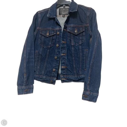 Jacket Denim By Lucky Brand In Blue Denim, Size: S
