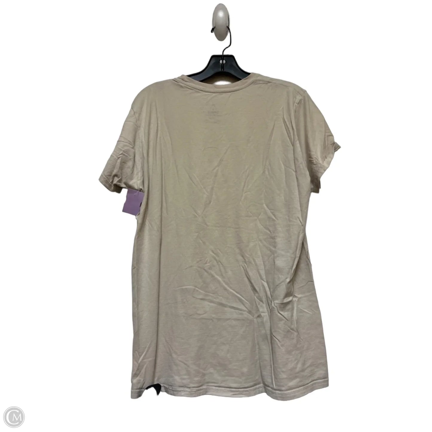 Top Short Sleeve Basic By Disney Store In Tan, Size: M