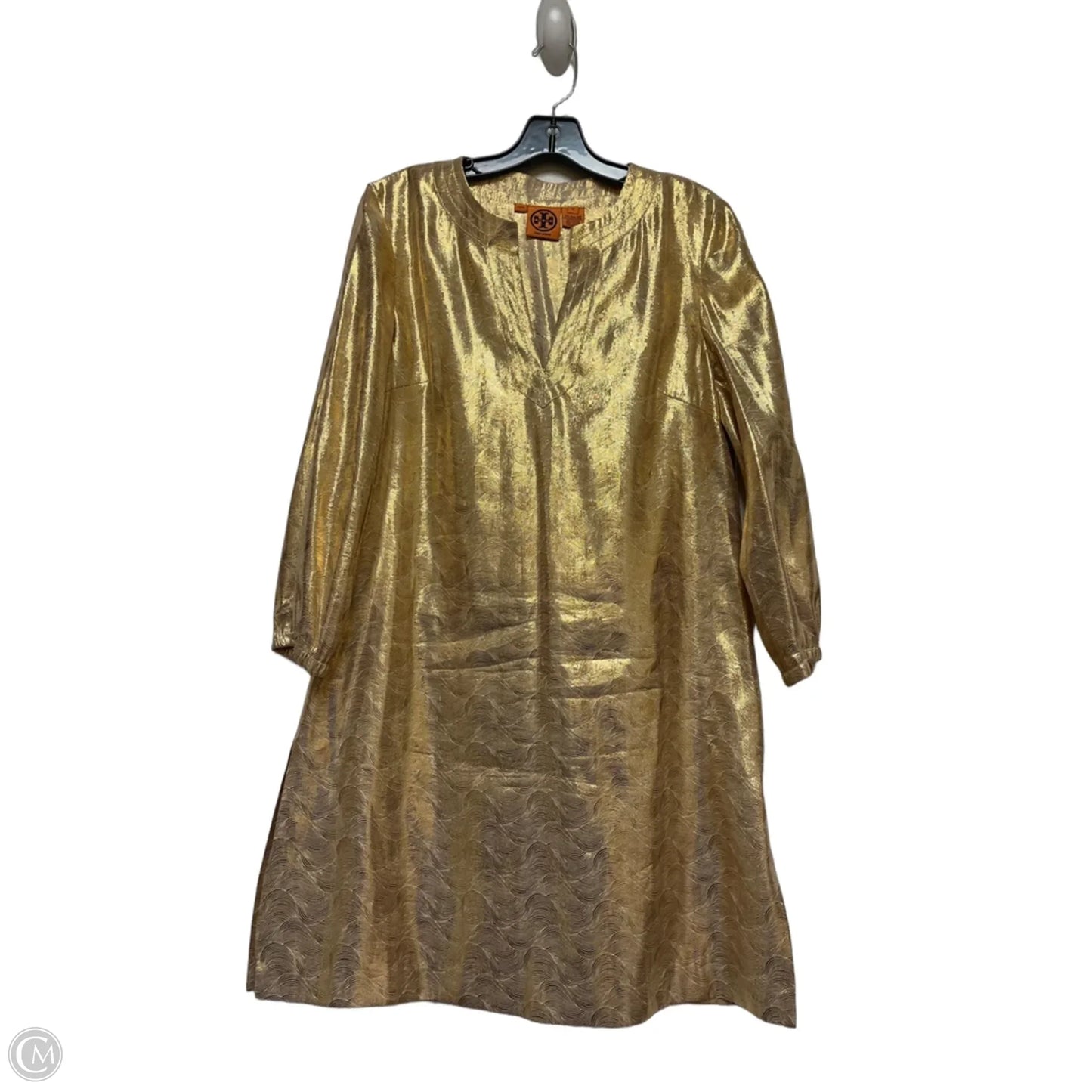 Dress Designer By Tory Burch In Gold, Size: 10