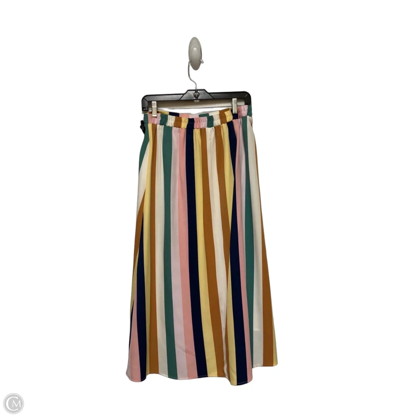 Skirt Midi By Elodie In Striped Pattern, Size: 8
