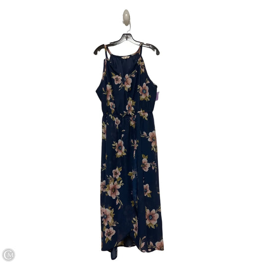 Dress Casual Midi By Blush In Floral Print, Size: Xl