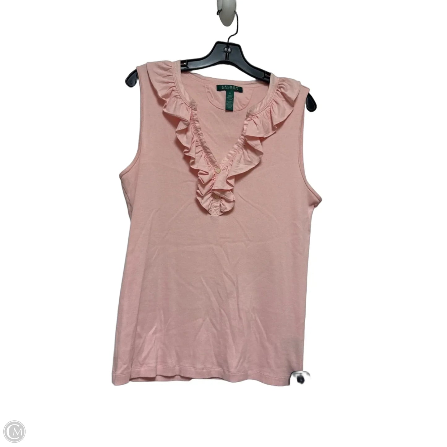 Top Sleeveless By Lauren By Ralph Lauren In Pink, Size: Xl