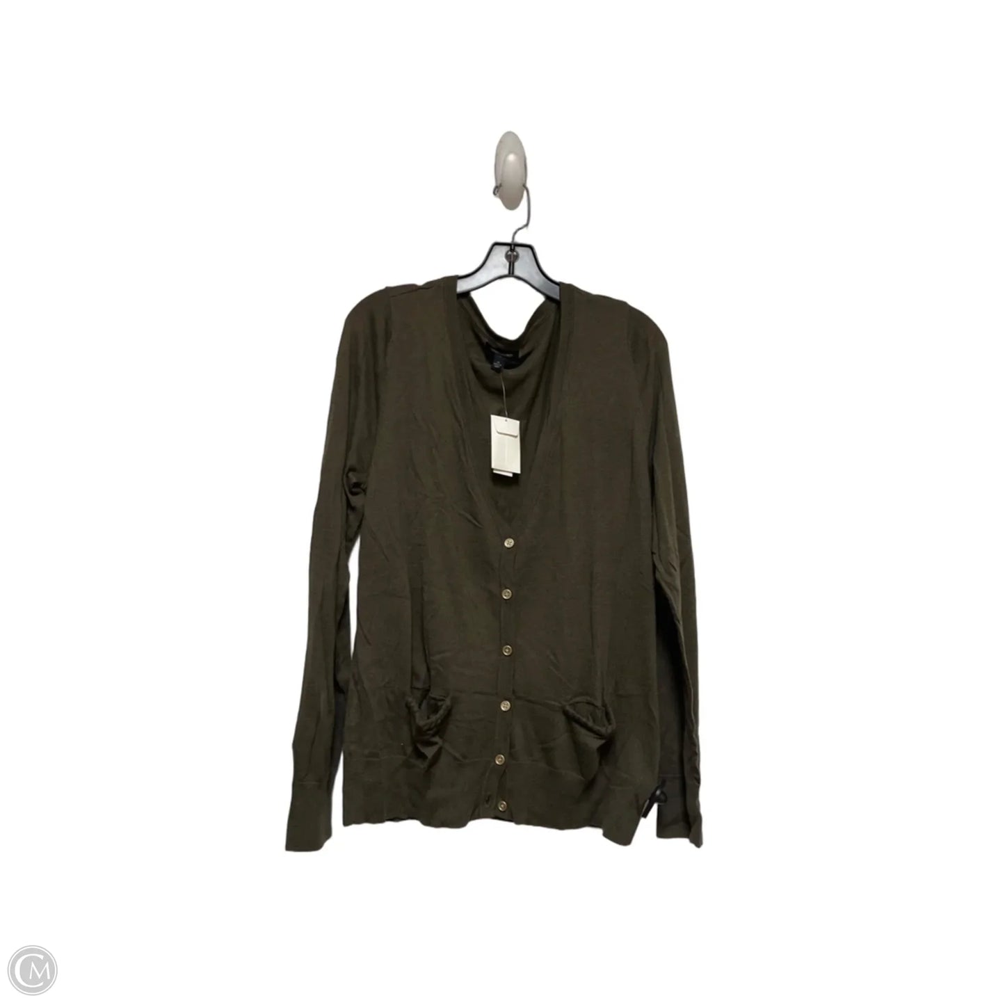 Cardigan By Banana Republic In Green, Size: Xl