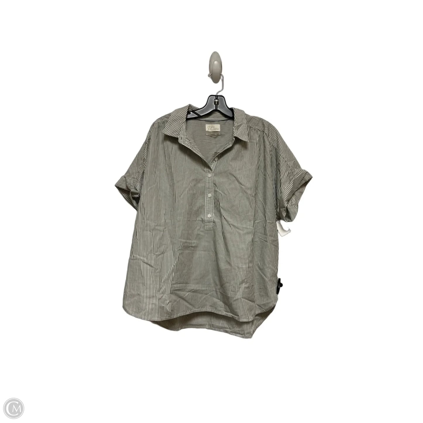 Top Short Sleeve By J. Crew In Striped Pattern, Size: 2x