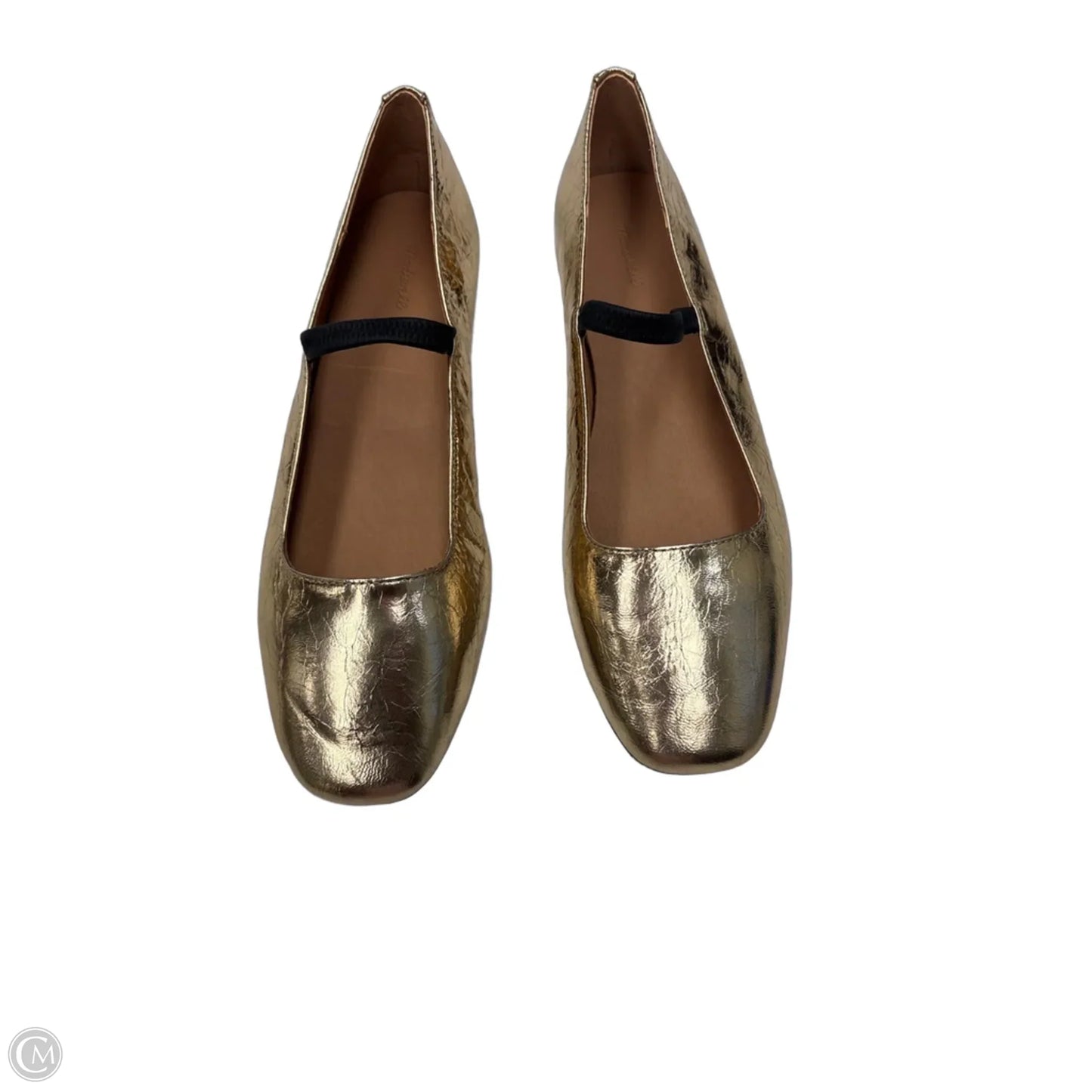 Shoes Flats By Madewell In Gold, Size: 9.5