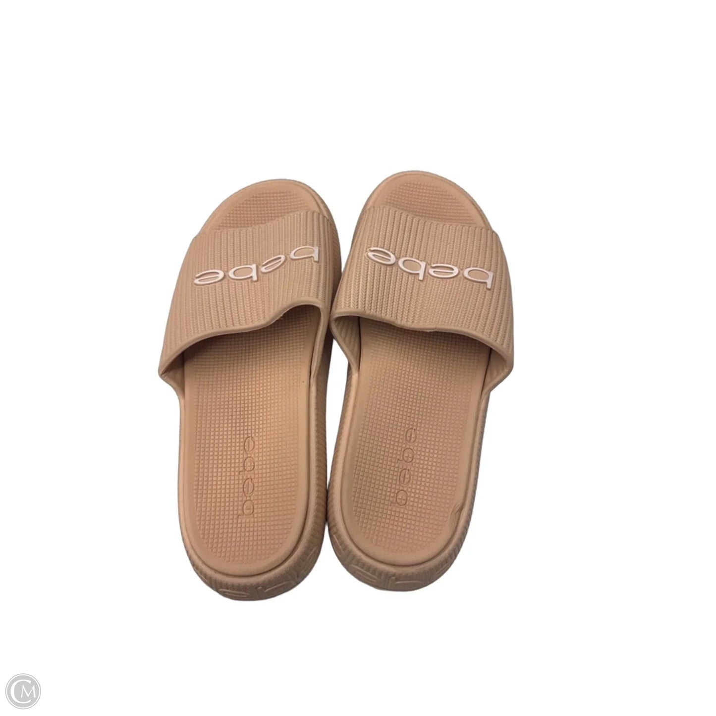 Sandals Flats By Bebe In Tan, Size: 9