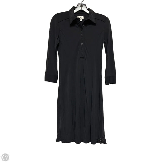 Dress Casual Midi By Loft In Black, Size: Xs