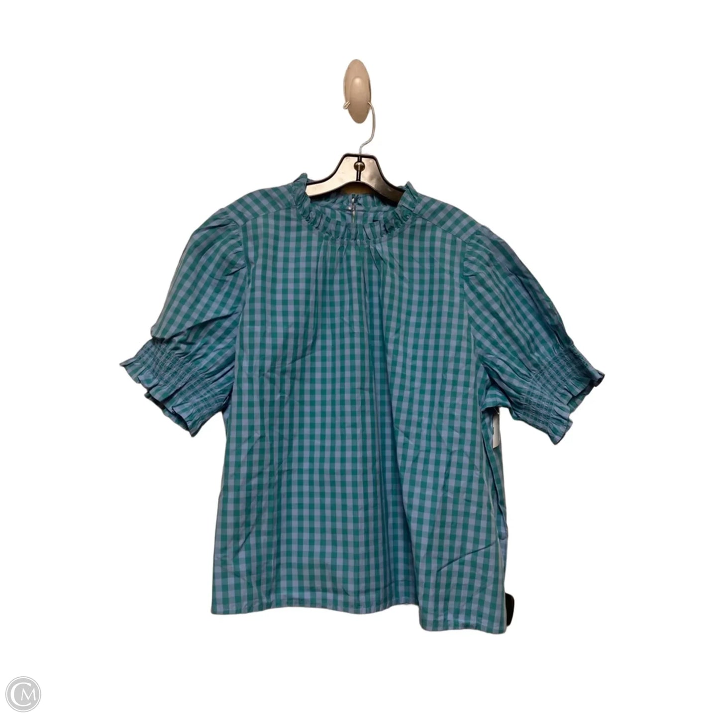 Top Short Sleeve By J. Crew In Checkered Pattern, Size: 3x