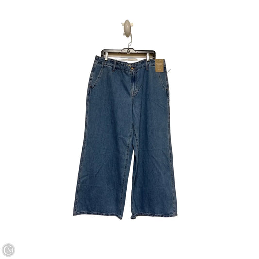 Jeans Wide Leg By Madewell In Blue Denim, Size: 10