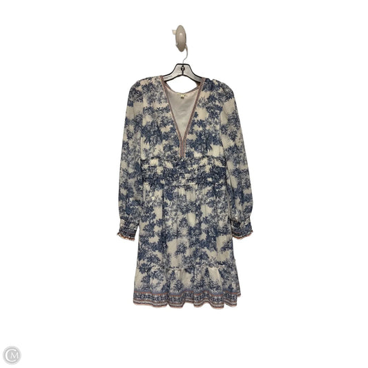 Dress Casual Short By Max Studio In Blue & White, Size: M