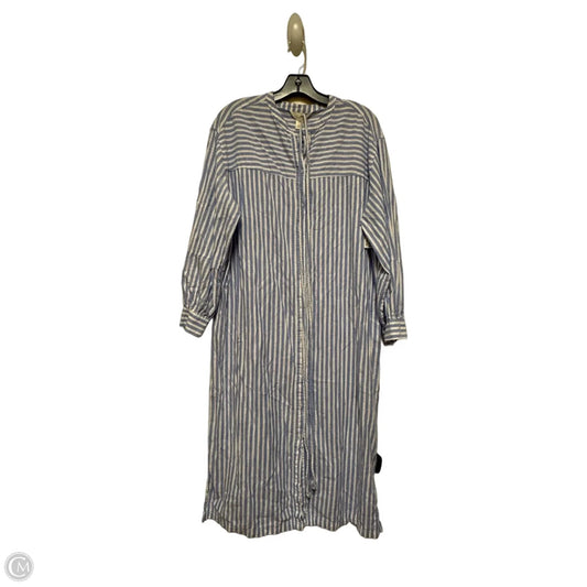 Dress Casual Midi By H&m In Blue & White, Size: M