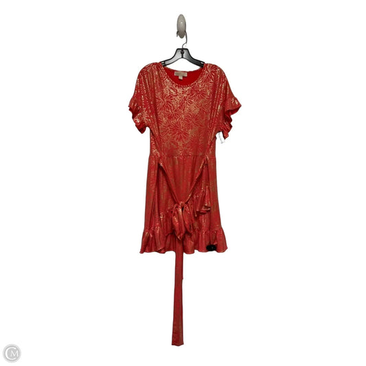 Dress Casual Short By Michael By Michael Kors In Gold & Orange, Size: Xl