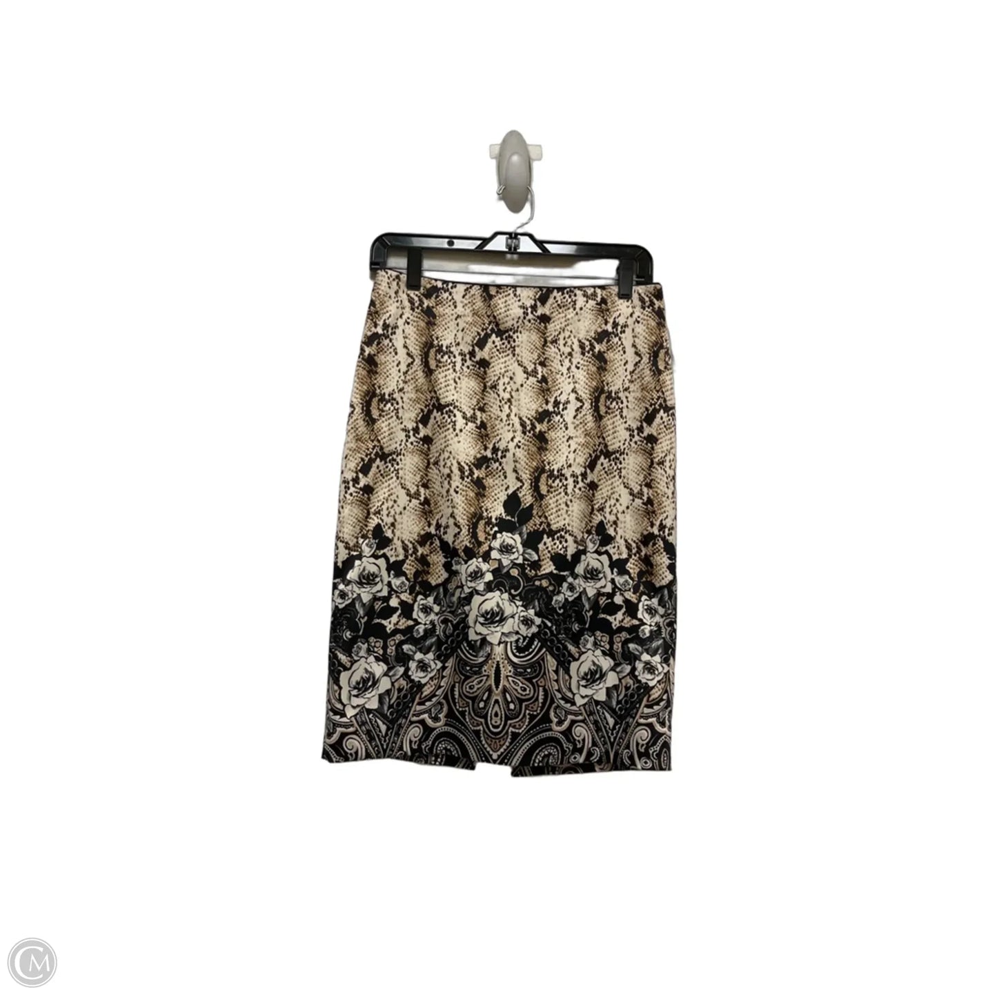 Skirt Midi By White House Black Market In Snakeskin Print, Size: 4