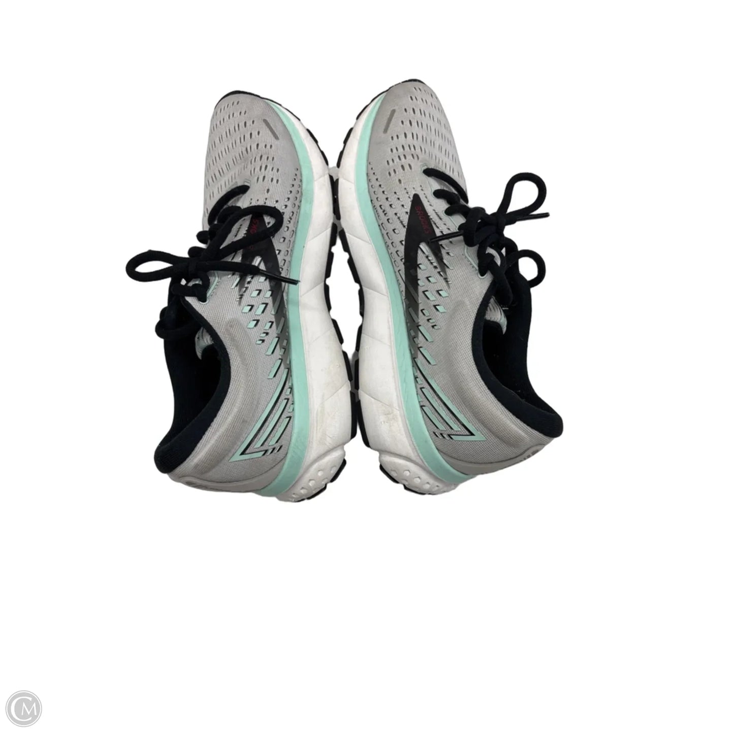 Shoes Athletic By Brooks In Black & Grey, Size: 10