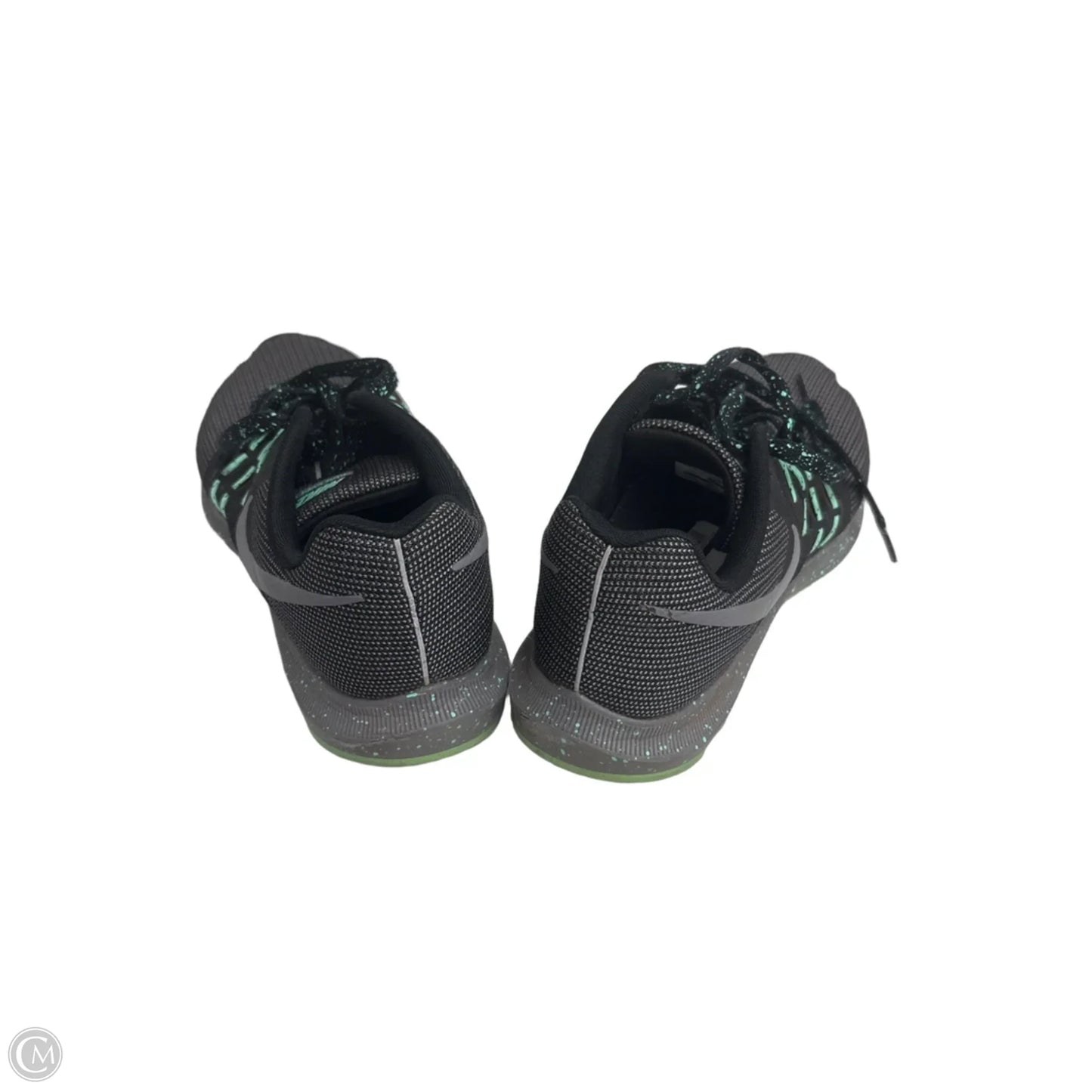 Shoes Athletic By Nike In Black & Green, Size: 8.5