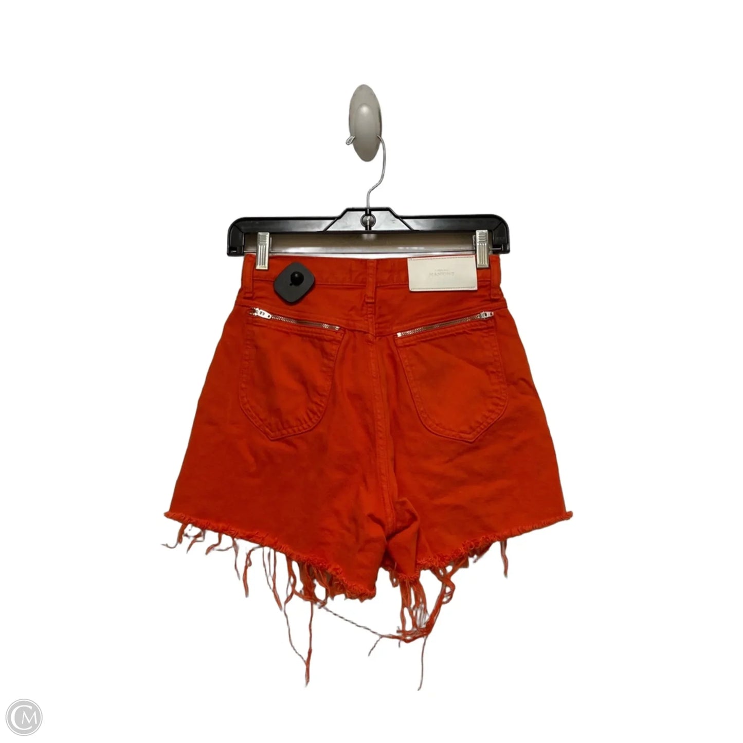 Shorts By 7 For All Mankind In Orange Denim, Size: 2