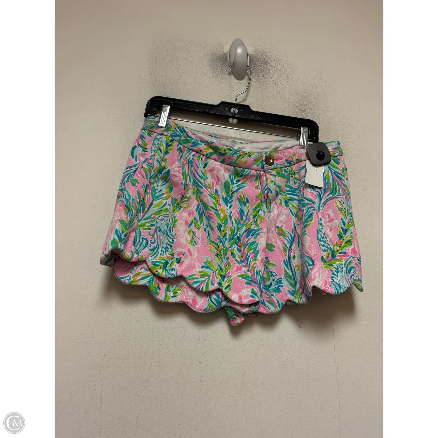 Shorts Designer By Lilly Pulitzer In Green & Pink, Size: 8