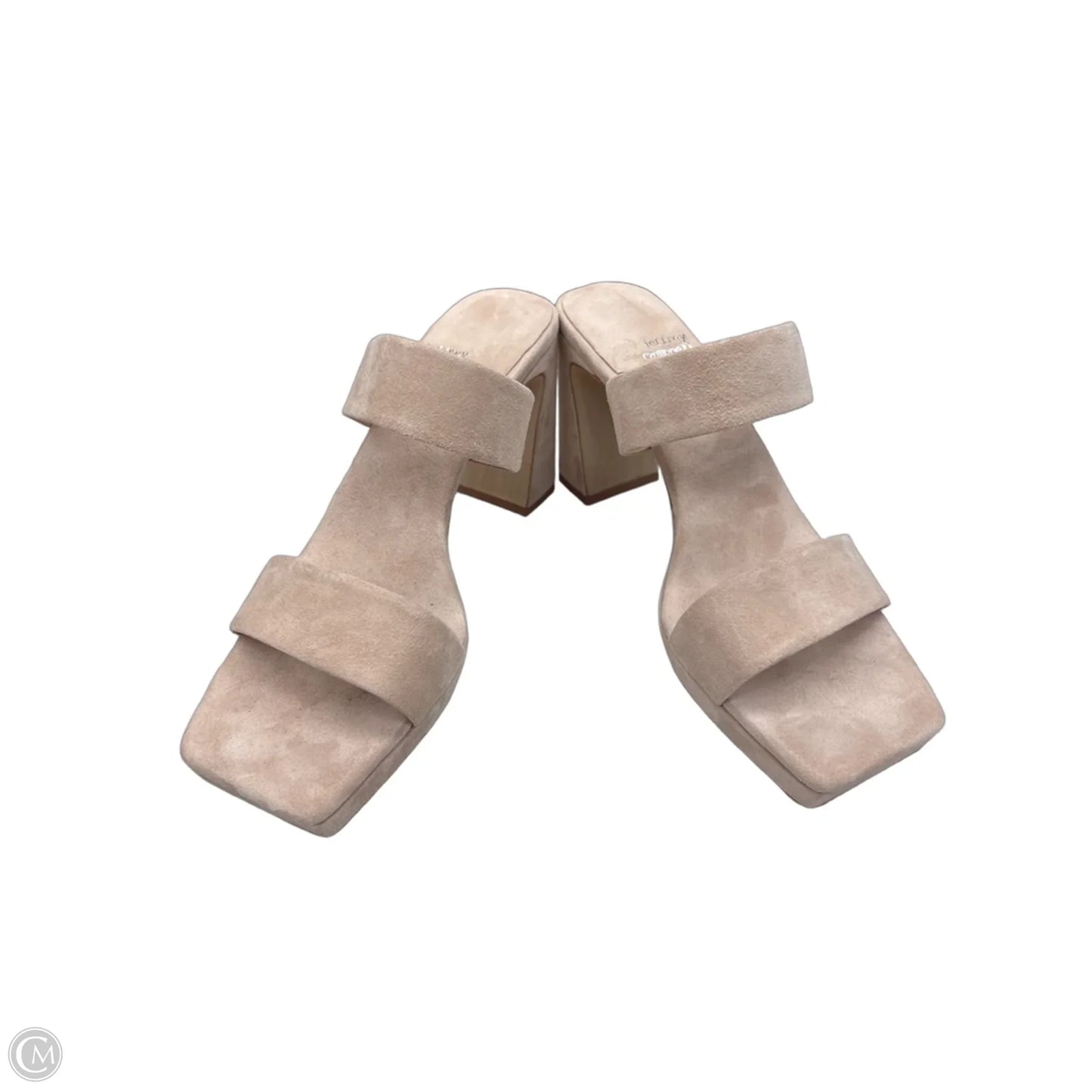 Sandals Heels Block By Jeffrey Campbell In Tan, Size: 9