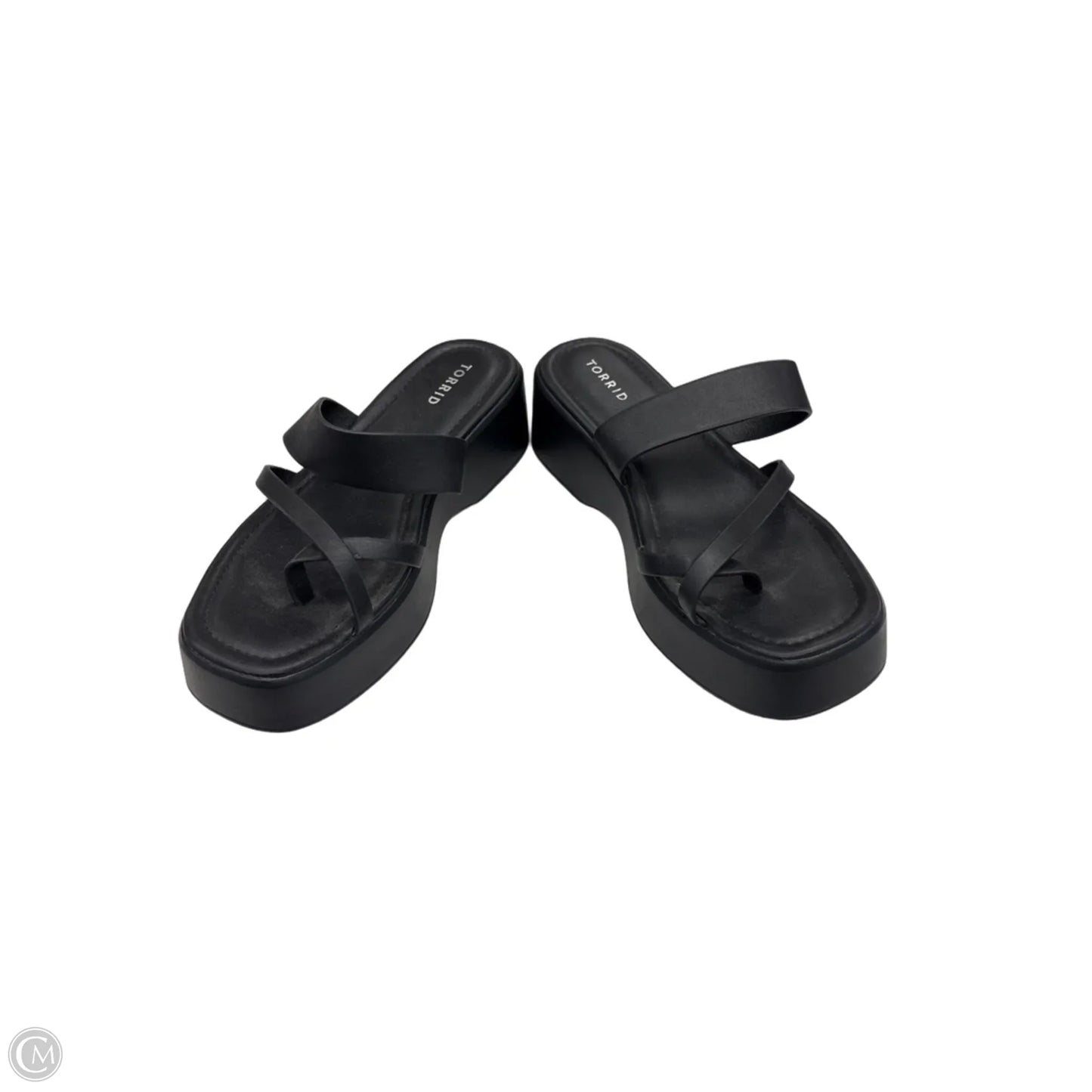 Sandals Heels Platform By Torrid In Black, Size: 11