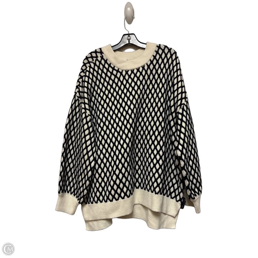 Sweater By Lane Bryant In Black & Cream, Size: 2x