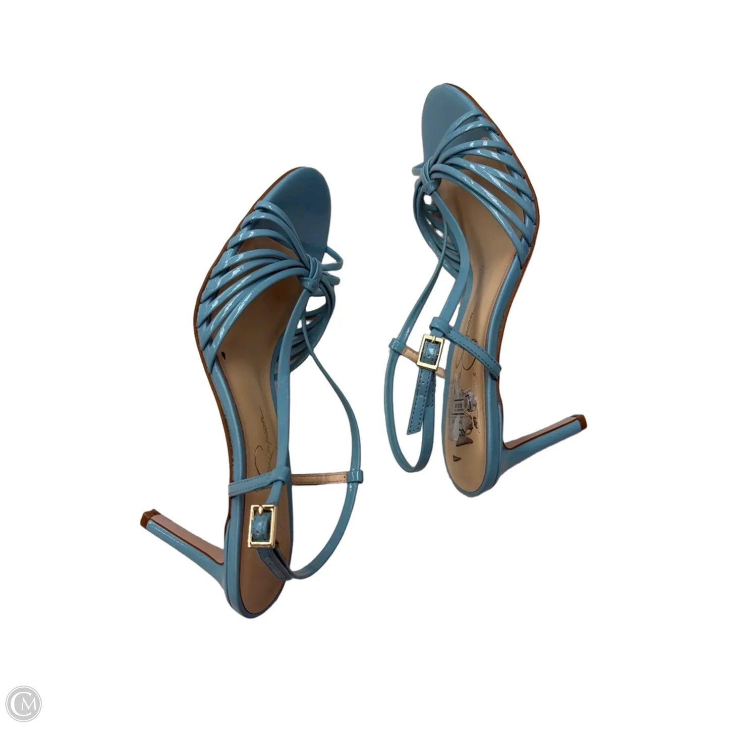 Sandals Heels Kitten By Jessica Simpson In Blue, Size: 8.5