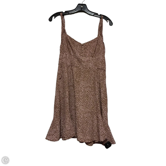 Dress Casual Short By Zara In Animal Print, Size: M