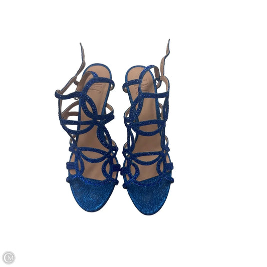 Sandals Heels Stiletto By Inc In Blue, Size: 8.5