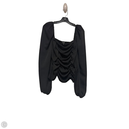 Top Long Sleeve By Express In Black, Size: Xl