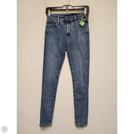 Jeans Skinny By Adriano Goldschmied In Blue Denim, Size: 2