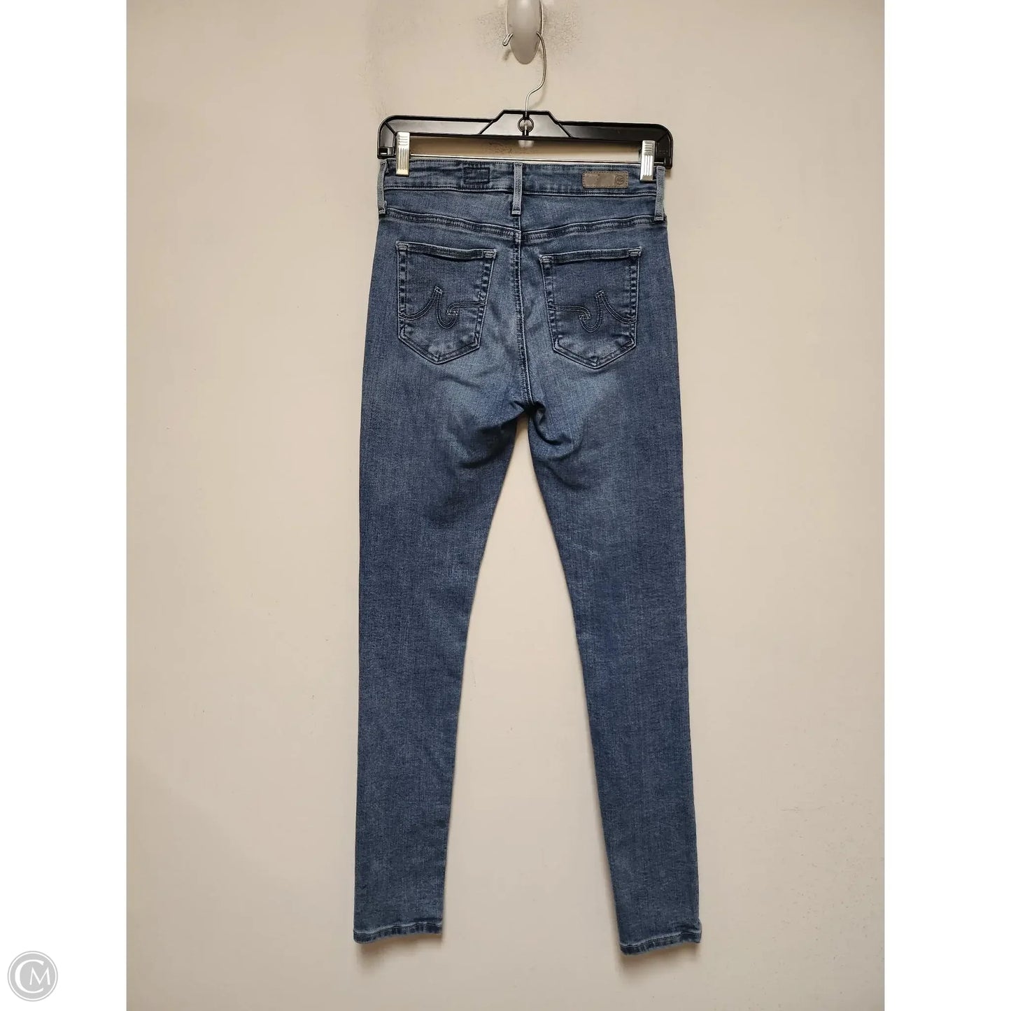 Jeans Skinny By Adriano Goldschmied In Blue Denim, Size: 2