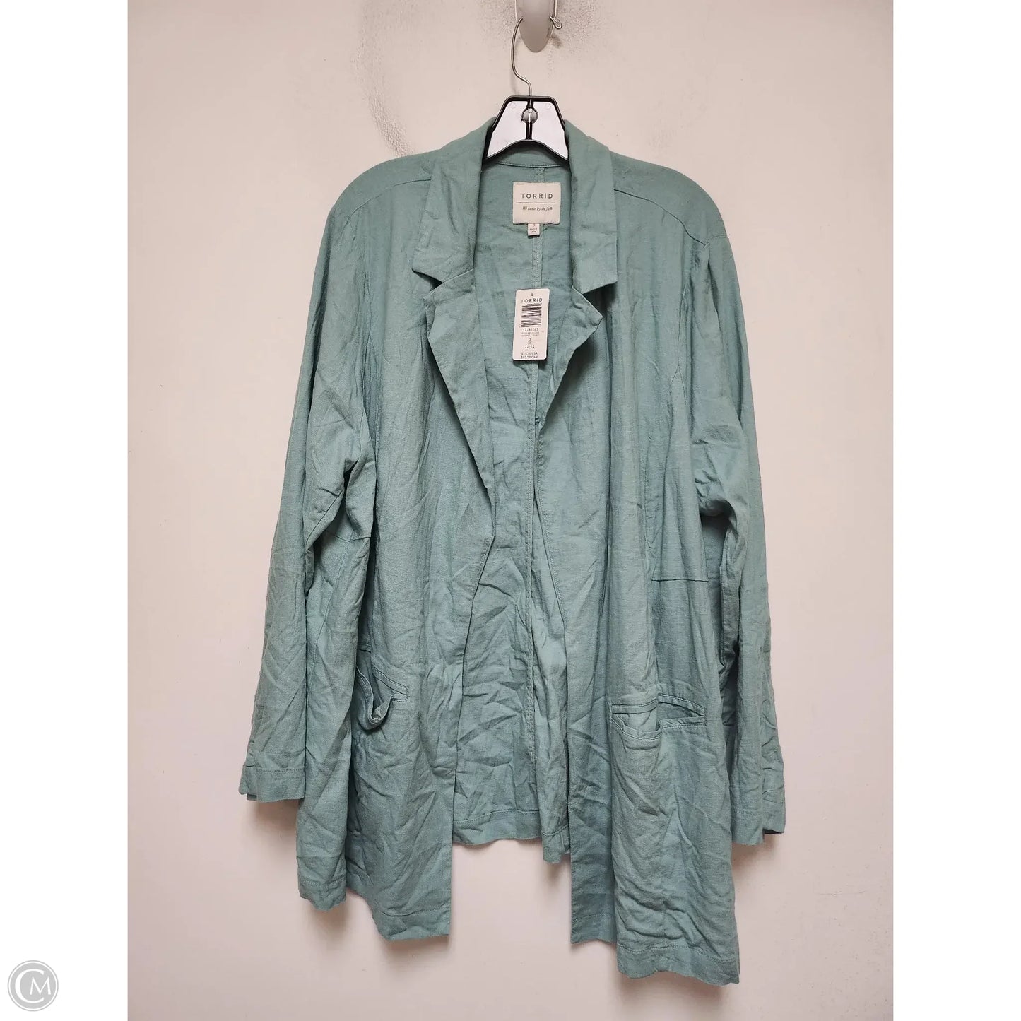Blazer By Torrid In Green, Size: 3x