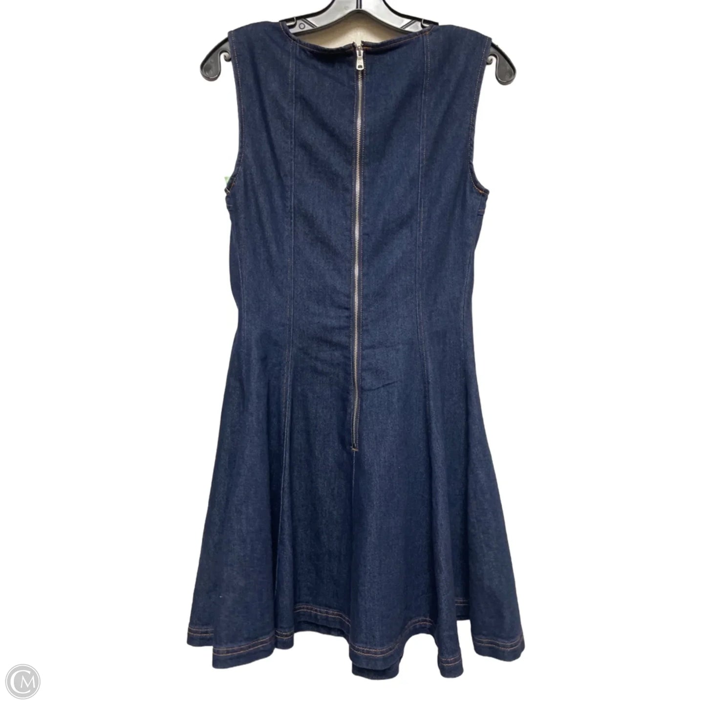 Dress Casual Short By Avec Les Filles In Blue Denim, Size: S