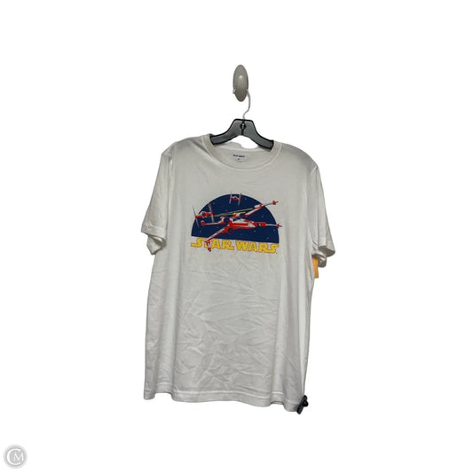 Top Short Sleeve By Old Navy In White, Size: M