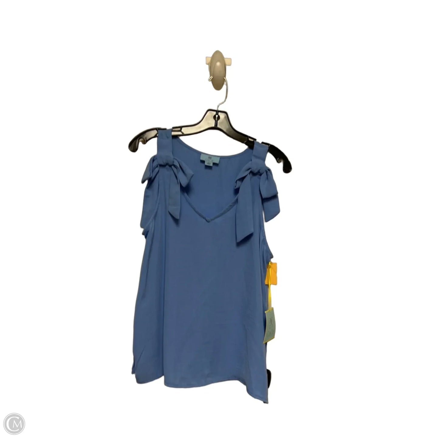 Top Sleeveless By Cece In Blue, Size: S