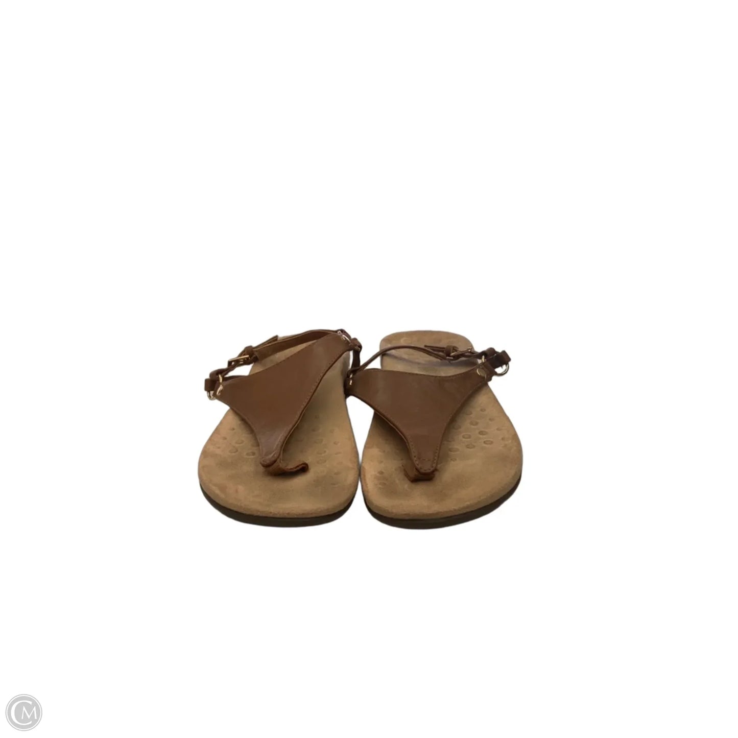 Sandals Flats By Vionic In Brown, Size: 8