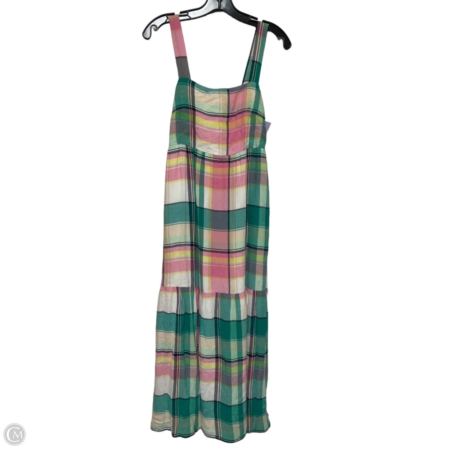Dress Casual Midi By Loft In Plaid Pattern, Size: Xs