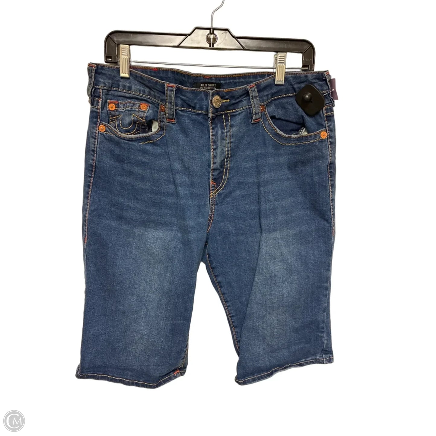Shorts By True Religion In Blue Denim, Size: 12